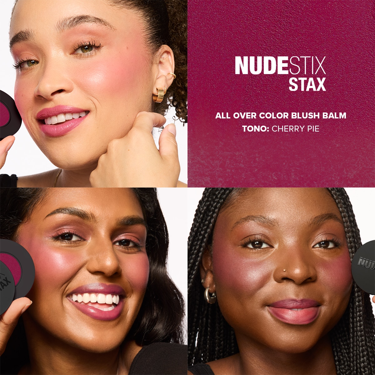 NUDESTIX STAX ALL OVER COLOR BLUSH BALM (RUBOR EN CREMA PARA ROSTRO)